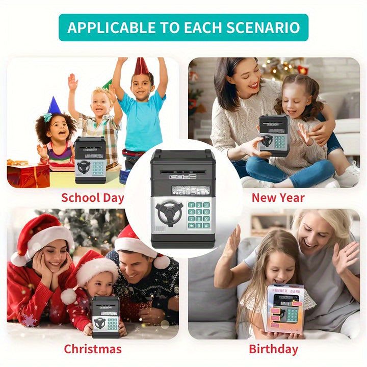 Save Smart, Play Hard!
This electronic coin bank features password protection and a large capacity—making saving money fun and secure for kids aged 3–12. A perfect gift for boys and girls ! 💰🔐🎁