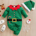 Cute & Creative Christmas Style Baby Boys & Girls Jumpsuit + Hat - Spring & Autumn & Winter 2pcs