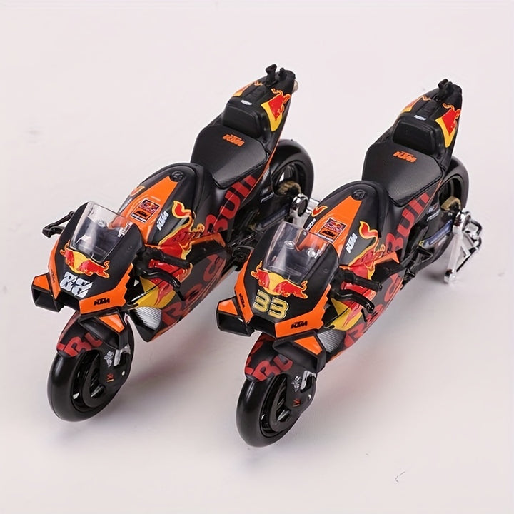 Race into Action!
Maisto 1:18 Red Bull KTM Factory Racing #88/#33 die-cast motorcycles – highly detailed collectibles for fans and riders alike. Perfect for display, gifting, or revving up your collection. 🏍️🔥