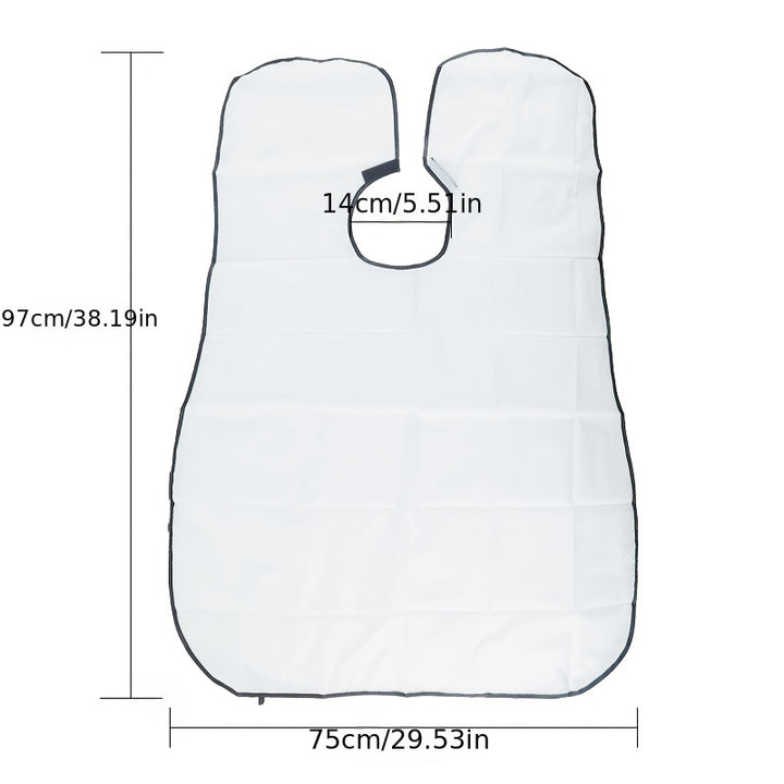 Men's Beard Shaving Apron - Cleaning Bib For Hairdressers And Shavers - Perfect For Grooming And Styling