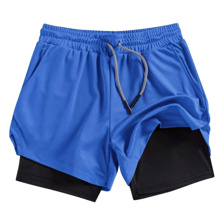 Summer Men Shorts Funny Graphic Print Running Fitness Gym Training Sport Shorts Quick Dry Workout Jogging Double Deck Shorts Man