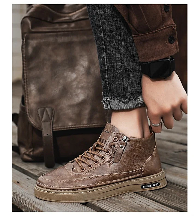 All-Occasion Comfort in Every Step
Discover our Men’s High-Top Leather Boots – sleek, durable, and made for every moment. From casual days to dressed-up nights, these boots do it all.
✅ Comfortable fit
✅ Premium leather
✅ Perfect for any occasion