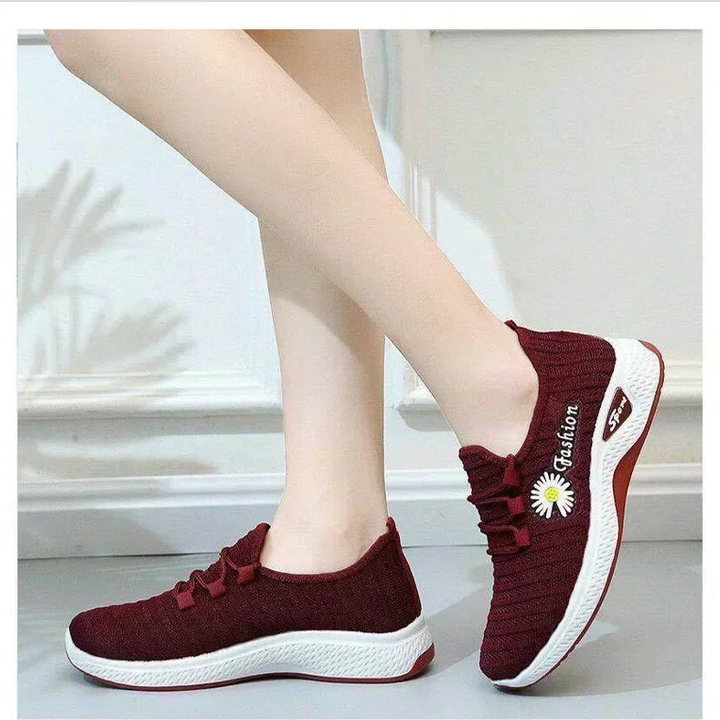 Adult sneakers, women's light running shoes, net shoes, comfortable soft soled sneakers, women's breathable casual single shoes