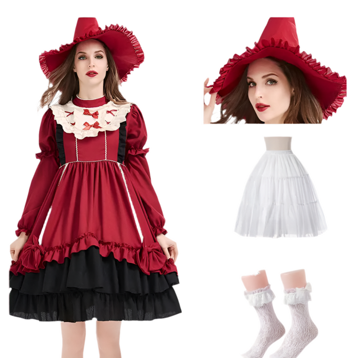 ✨ Charming, comfortable, and picture-perfect — this red Lolita princess dress will make your child feel like royalty at every event. Perfect for Halloween, carnival, birthdays, and magical playtime!