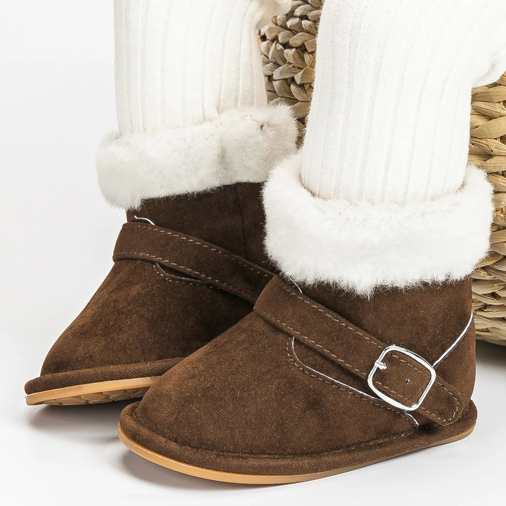 New Baby Booties Shoes Infant Boy Girl Shoes Multicolor Winter Snow Boots Anti-slip Soft Rubber Sole First Walkers Crib Shoes