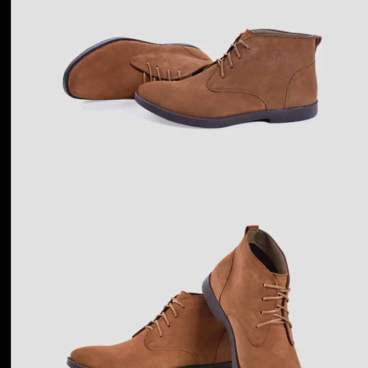 New Men Shoes Winter boots Suede Leather Boots Men Snow Boots Waterproof Winter Shoes Leather Men Ankle Boots Fur Men Shoes