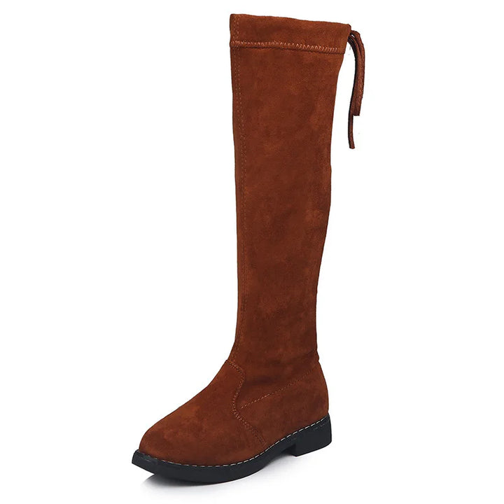 Fashion Girls Boots Children's Long Boots Soft Knee-High Boots Kids Princess Shoes Autumn Winter Warm Toddler Girls Botas D908