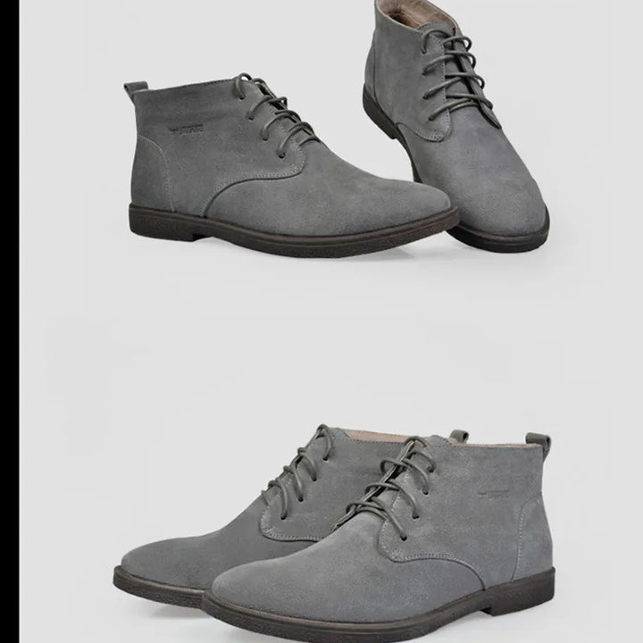 New Men Shoes Winter boots Suede Leather Boots Men Snow Boots Waterproof Winter Shoes Leather Men Ankle Boots Fur Men Shoes