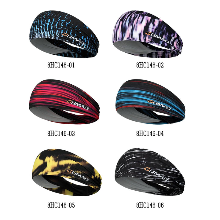 Sport Headbands Sweatband Elastic Yoga Running Hair Band Sweat Bandage Workout Tennis Fitness Jog Basketball Headscarf Men Women