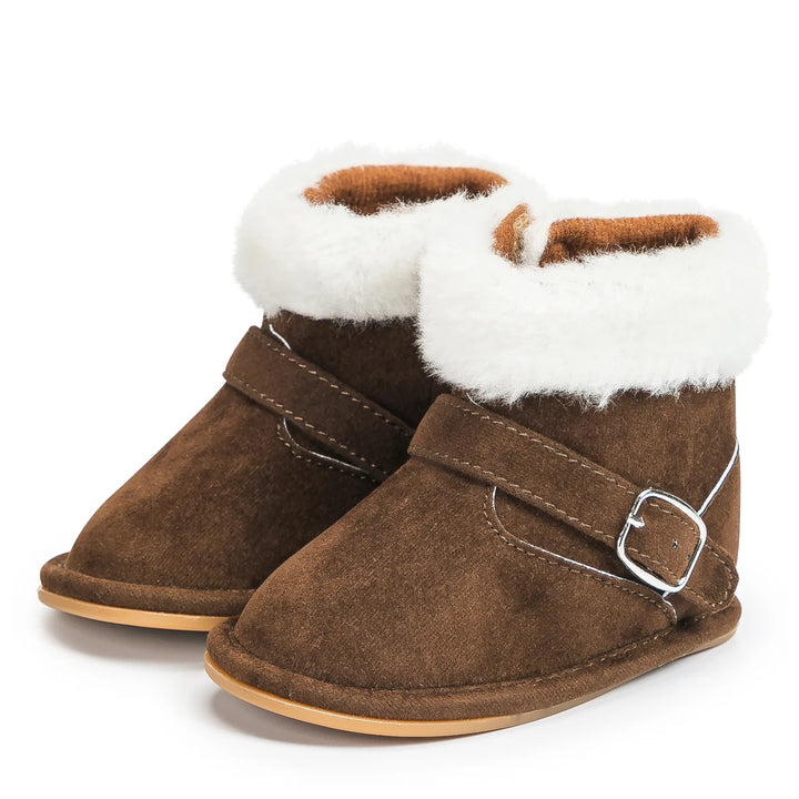 New Baby Booties Shoes Infant Boy Girl Shoes Multicolor Winter Snow Boots Anti-slip Soft Rubber Sole First Walkers Crib Shoes