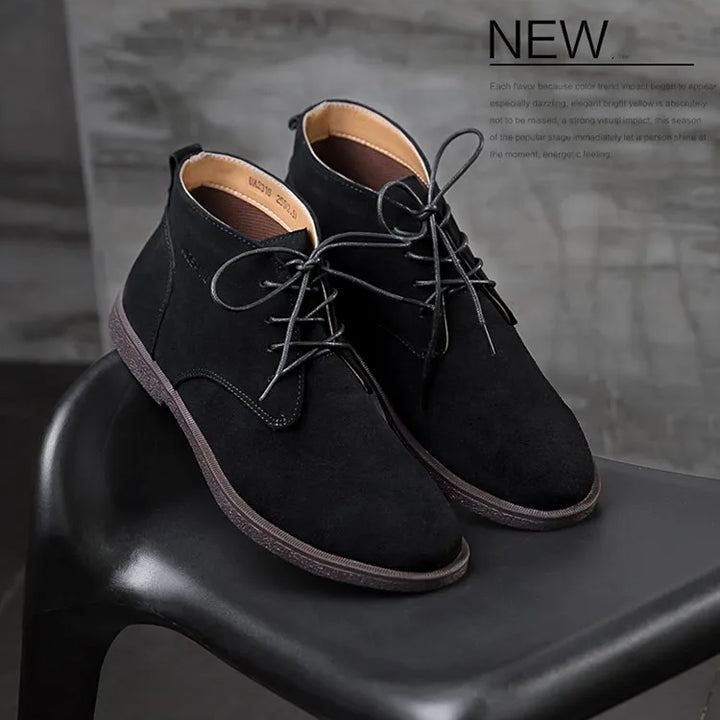 New Men Shoes Winter boots Suede Leather Boots Men Snow Boots Waterproof Winter Shoes Leather Men Ankle Boots Fur Men Shoes