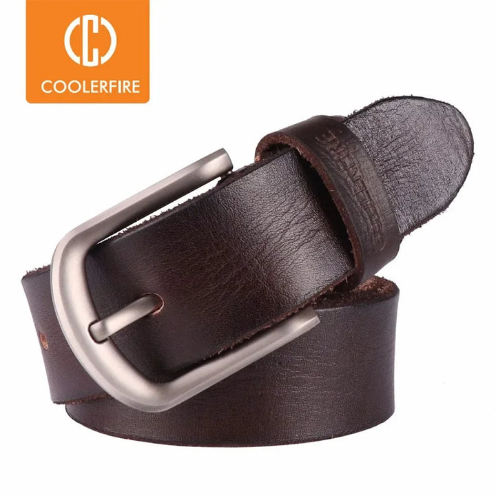 New Men Belts Top Full Grain 100% Real Genuine Cowskin Leather Soft Jeans Belt TM050