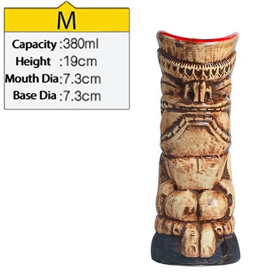 Hawaii Tiki Mugs Cocktail Cup Beer Beverage Mug Wine Mug Ceramic Tiki Mugs