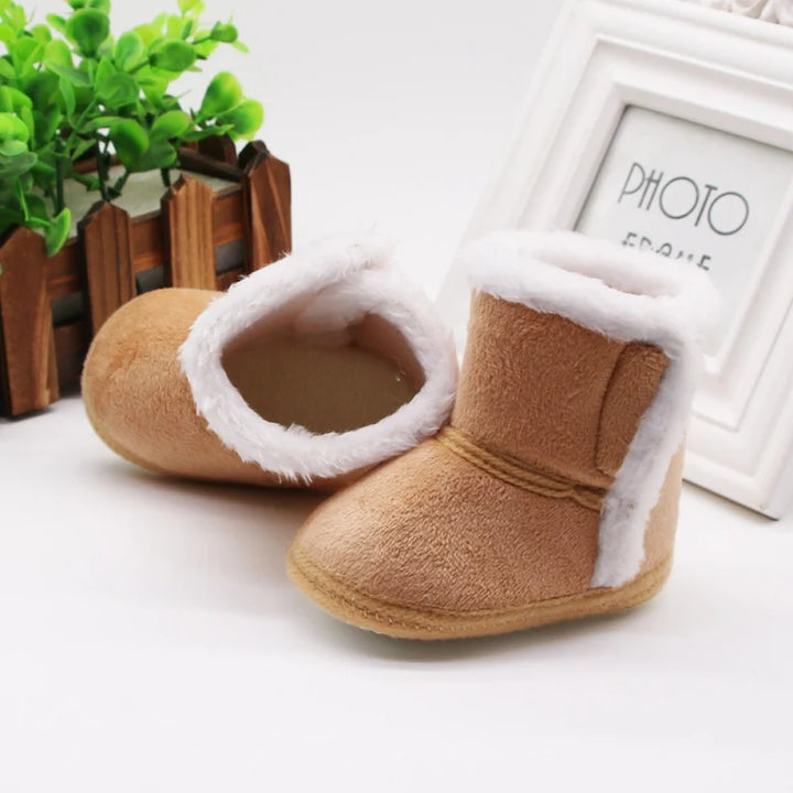 Winter Baby Kids Cozy Soft Sole Moccasin Boots - Snuggly and Warm for Boys and Girls 0-18M