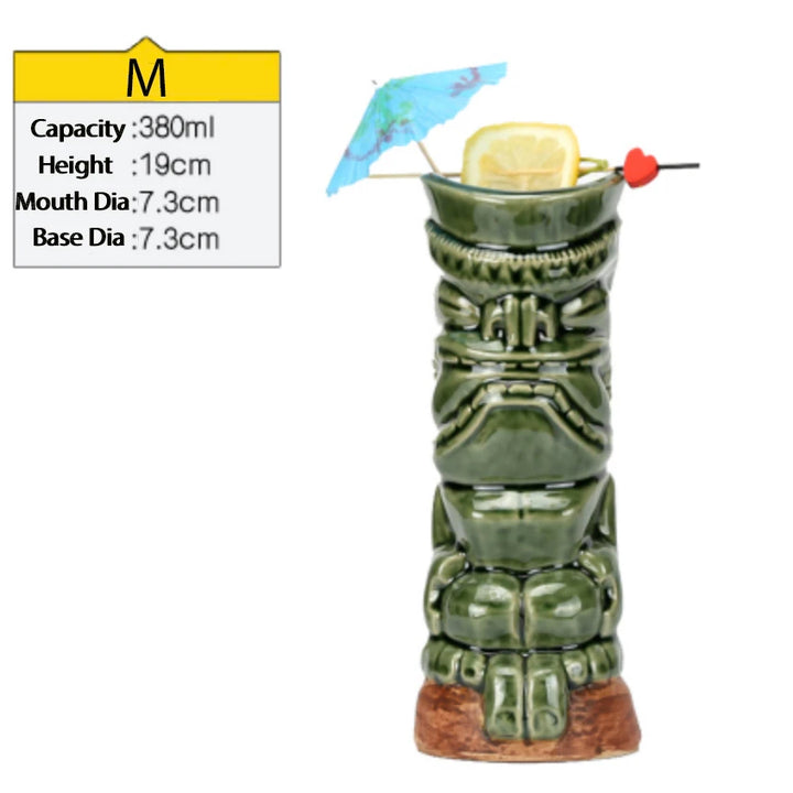 Hawaii Tiki Mugs Cocktail Cup Beer Beverage Mug Wine Mug Ceramic Tiki Mugs