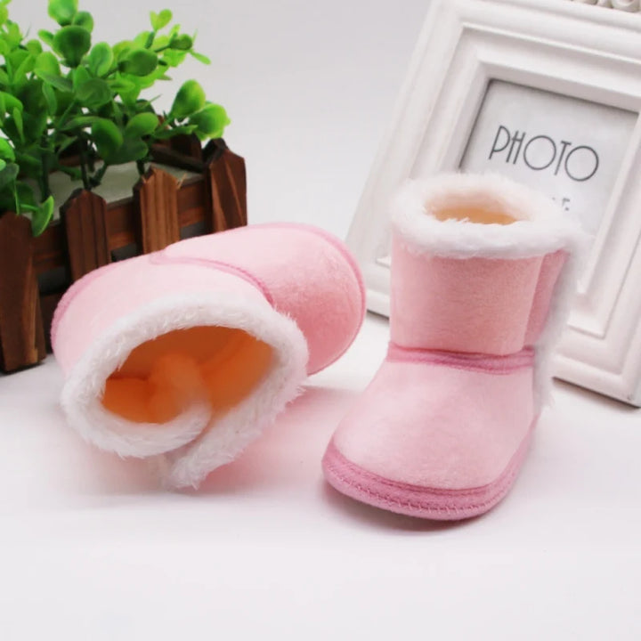 Winter Baby Kids Cozy Soft Sole Moccasin Boots - Snuggly and Warm for Boys and Girls 0-18M