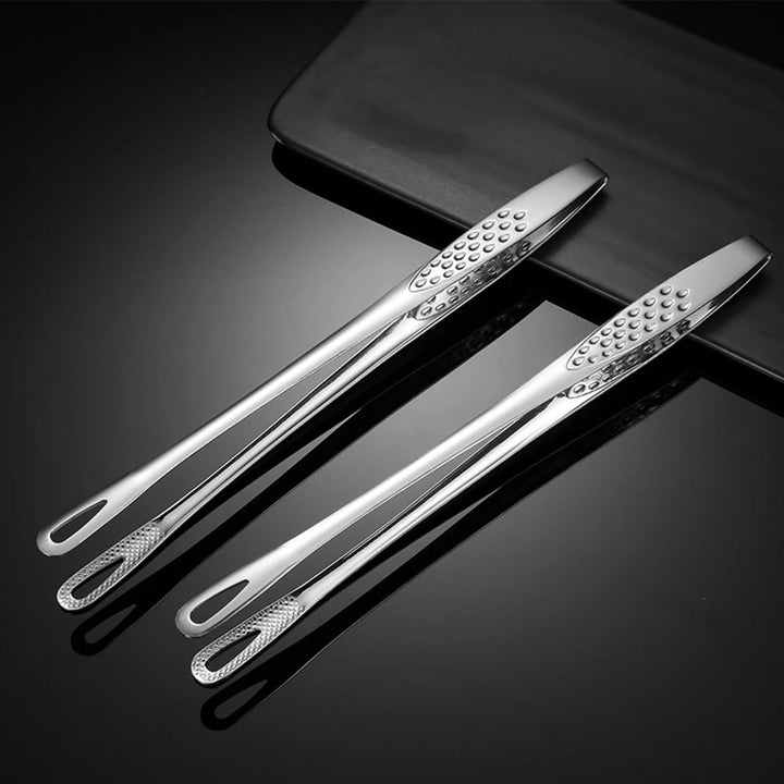 Kitchen Utensils Food Tongs Anti Heat Cooking Tool Buffet Bread Clip Pastry Clamp Barbecue Kitchen Tongs 2pcs Stainless Steel