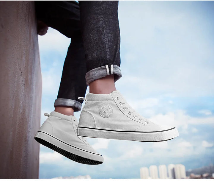 Effortless Style, Everyday Comfort
Step into our Men’s High-Top Canvas Sneakers – the perfect mix of casual and sporty. Slip-on ease with a lace-up look, flat sole comfort for all-day wear.
✅ Lightweight & breathable
✅ Sporty-casual design
✅ Easy to wear