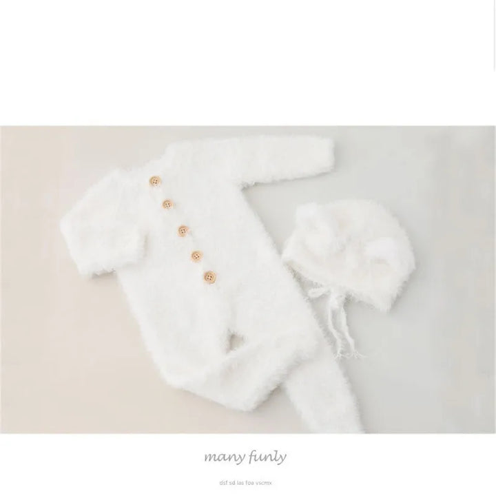 2024 Newborn romper photography props,baby handmade bear clothes for baby shoot
