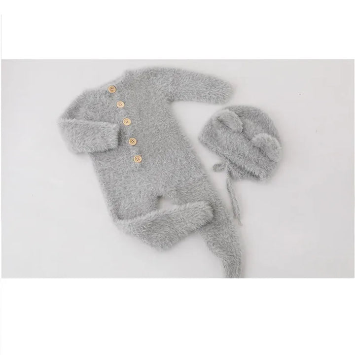 2024 Newborn romper photography props,baby handmade bear clothes for baby shoot
