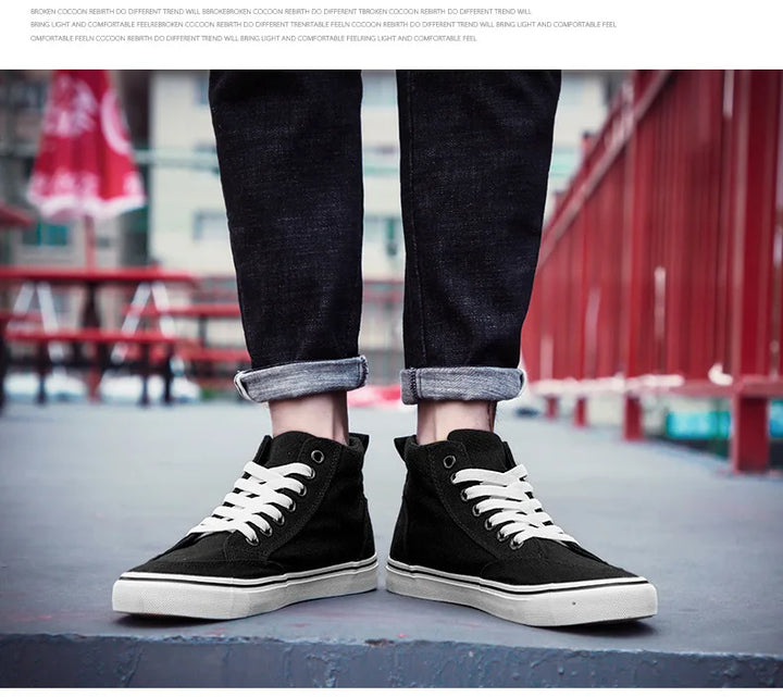 Effortless Style, Everyday Comfort
Step into our Men’s High-Top Canvas Sneakers – the perfect mix of casual and sporty. Slip-on ease with a lace-up look, flat sole comfort for all-day wear.
✅ Lightweight & breathable
✅ Sporty-casual design
✅ Easy to wear