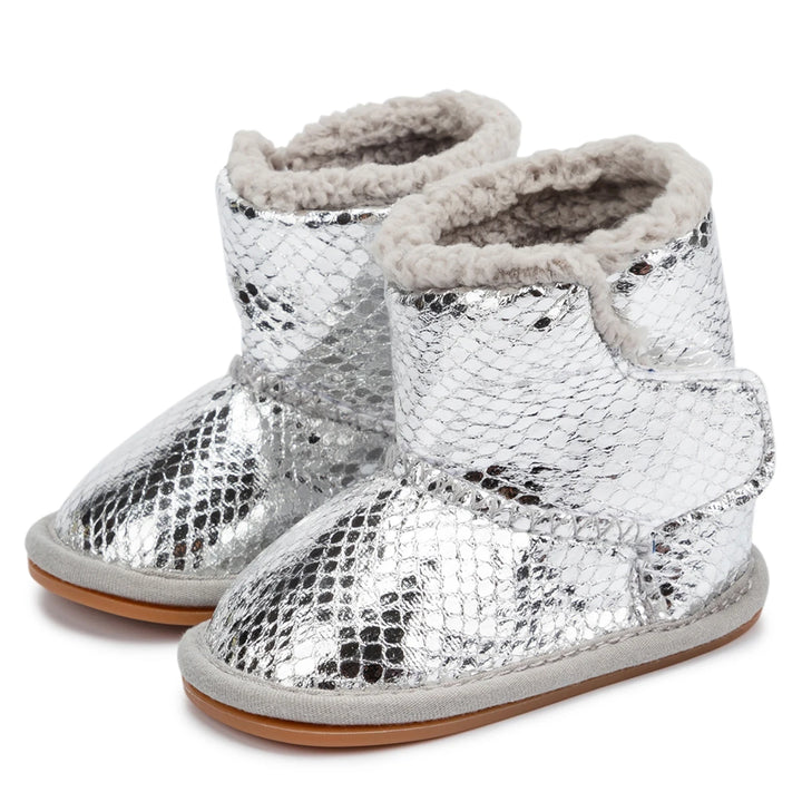 New Baby Booties Shoes Infant Boy Girl Shoes Multicolor Winter Snow Boots Anti-slip Soft Rubber Sole First Walkers Crib Shoes