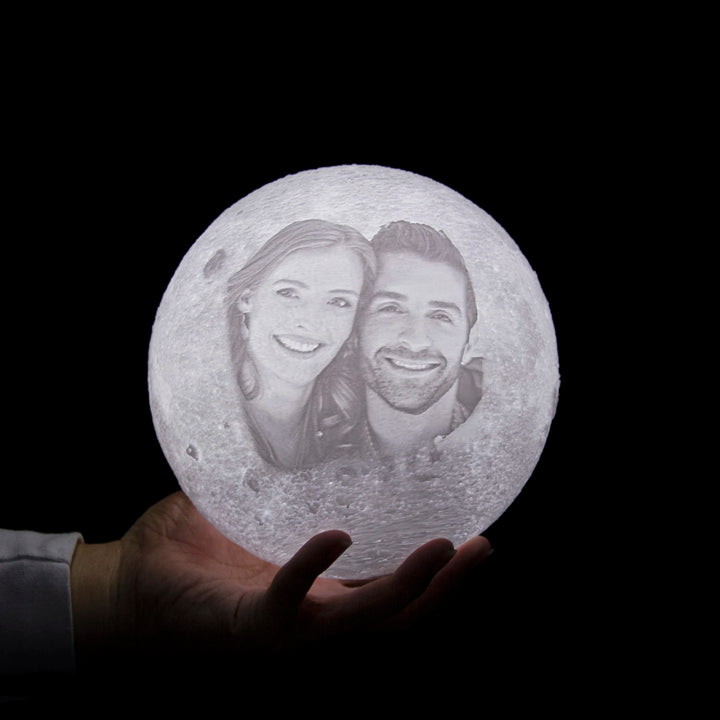 3D Printing Moon Lamp Personalized Photo Text Customized Night Light USB Rechargeable Birthday Mother Day Valentine's Lunar Gift