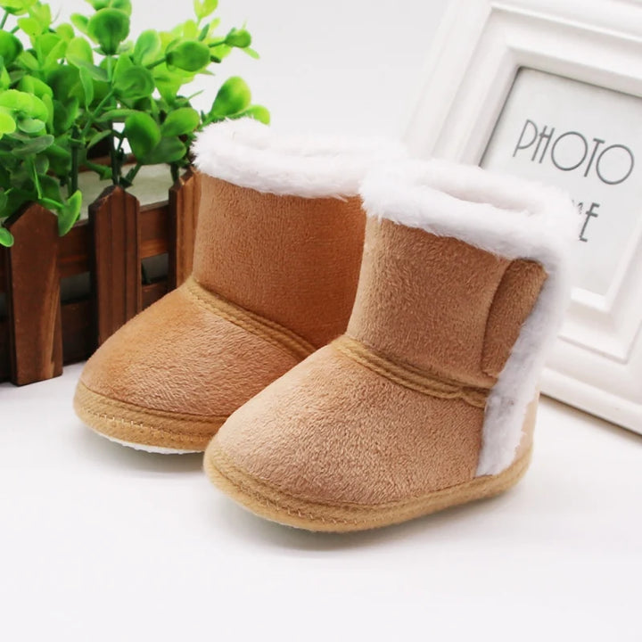 Winter Baby Kids Cozy Soft Sole Moccasin Boots - Snuggly and Warm for Boys and Girls 0-18M