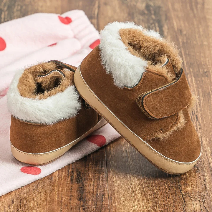 New Baby Booties Shoes Infant Boy Girl Shoes Multicolor Winter Snow Boots Anti-slip Soft Rubber Sole First Walkers Crib Shoes