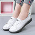 Women's Genuine Leather Sneakers Women Casual Fashionable Sports Shoes Vulcanized Woman Summer Flat Shoe Ladies White 40