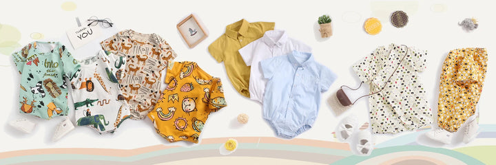 Sanlutoz Cotton Baby Boys Bodysuits Fashion Newborn Clothes for Baby Boy Short Sleeve Summer Baby Clothing Plaid