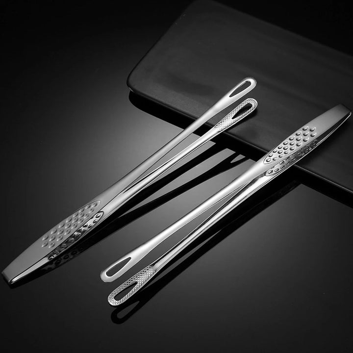 Kitchen Utensils Food Tongs Anti Heat Cooking Tool Buffet Bread Clip Pastry Clamp Barbecue Kitchen Tongs 2pcs Stainless Steel