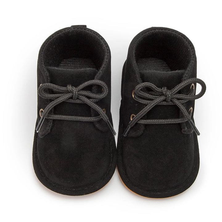 KIDSUN Baby Shoes Boys Classical Cotton Non-slip Soft-Sole Rubber Sole Toddler Girl Boots Infant Crib First Walkers 3-Colors