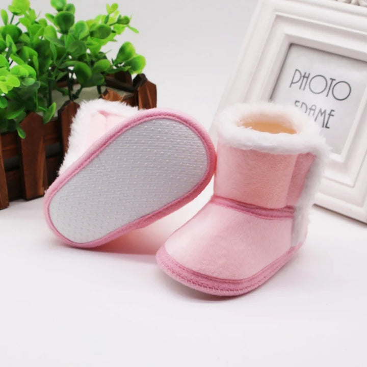Winter Baby Kids Cozy Soft Sole Moccasin Boots - Snuggly and Warm for Boys and Girls 0-18M