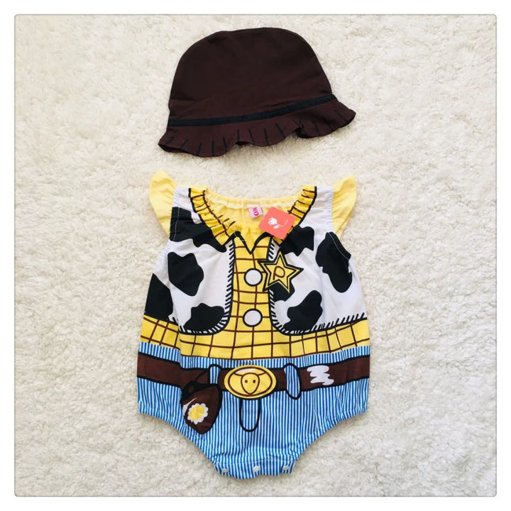 Halloween Costumes for Baby Boys Girls Snowman Dinosaur Chef Cowboy Rompers Short Infant Toddler Birthday Photograph Fancy Dress