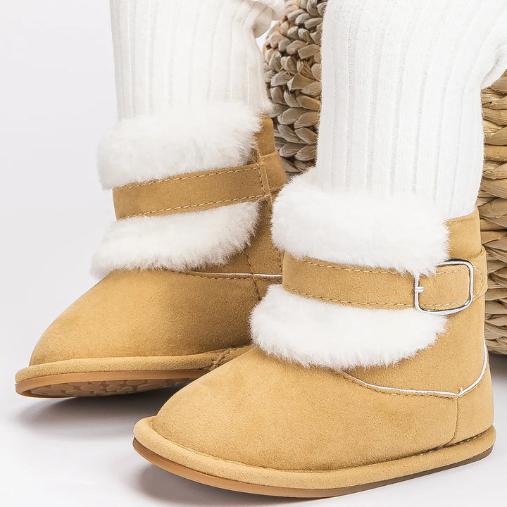 New Baby Booties Shoes Infant Boy Girl Shoes Multicolor Winter Snow Boots Anti-slip Soft Rubber Sole First Walkers Crib Shoes