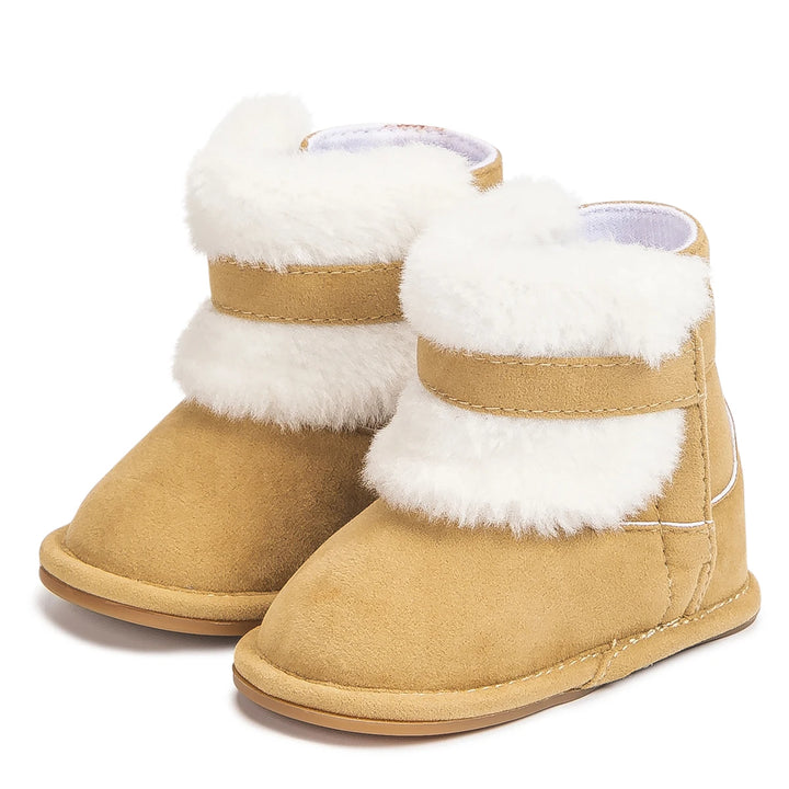 New Baby Booties Shoes Infant Boy Girl Shoes Multicolor Winter Snow Boots Anti-slip Soft Rubber Sole First Walkers Crib Shoes