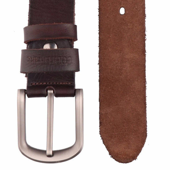 New Men Belts Top Full Grain 100% Real Genuine Cowskin Leather Soft Jeans Belt TM050