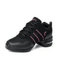 Women's Jazz Dance Sneakers Hip Hop Red White Breathable Soft Sole Comfortable Flexible Dance Sport Shoes J-002 DIY