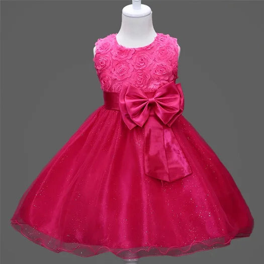 Flower sequins princess dress for little girls Summer 2025 Christmas festive tuxedo dress-tutus clothes for children dress