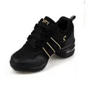 Women's Jazz Dance Sneakers Hip Hop Red White Breathable Soft Sole Comfortable Flexible Dance Sport Shoes J-002 DIY