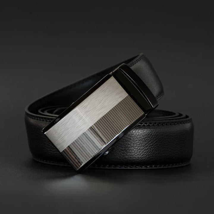 COWATHER  Men Belts Cow Genuine Leather Belt Automatic Buckle Male Strap Cowhide Alloy Buckle Fashion Male Cowskin Waistband