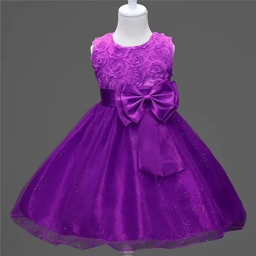 Flower sequins princess dress for little girls Summer 2025 Christmas festive tuxedo dress-tutus clothes for children dress