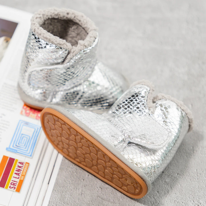 New Baby Booties Shoes Infant Boy Girl Shoes Multicolor Winter Snow Boots Anti-slip Soft Rubber Sole First Walkers Crib Shoes