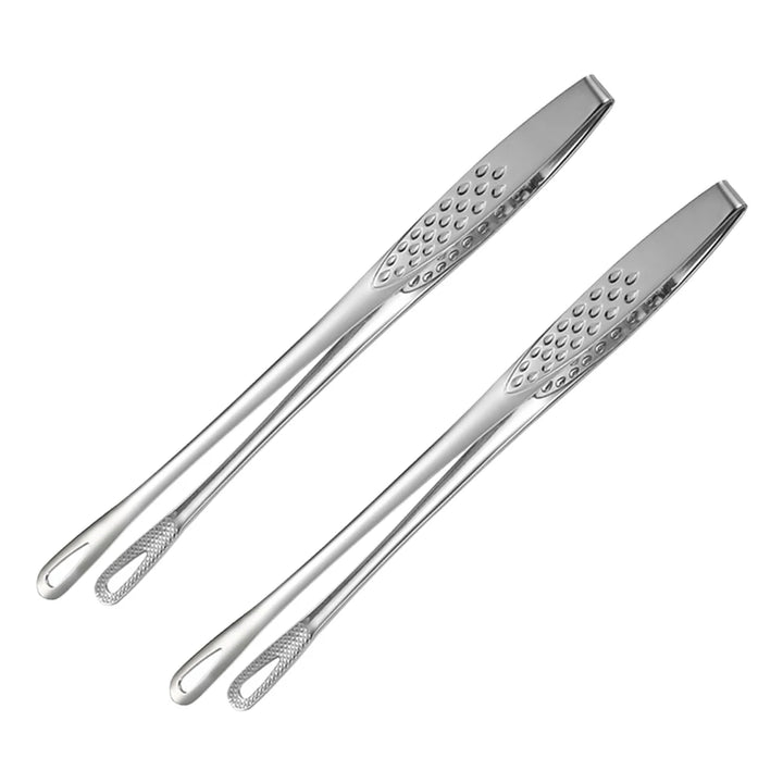 Kitchen Utensils Food Tongs Anti Heat Cooking Tool Buffet Bread Clip Pastry Clamp Barbecue Kitchen Tongs 2pcs Stainless Steel