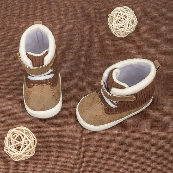 New Baby Booties Shoes Infant Boy Girl Shoes Multicolor Winter Snow Boots Anti-slip Soft Rubber Sole First Walkers Crib Shoes