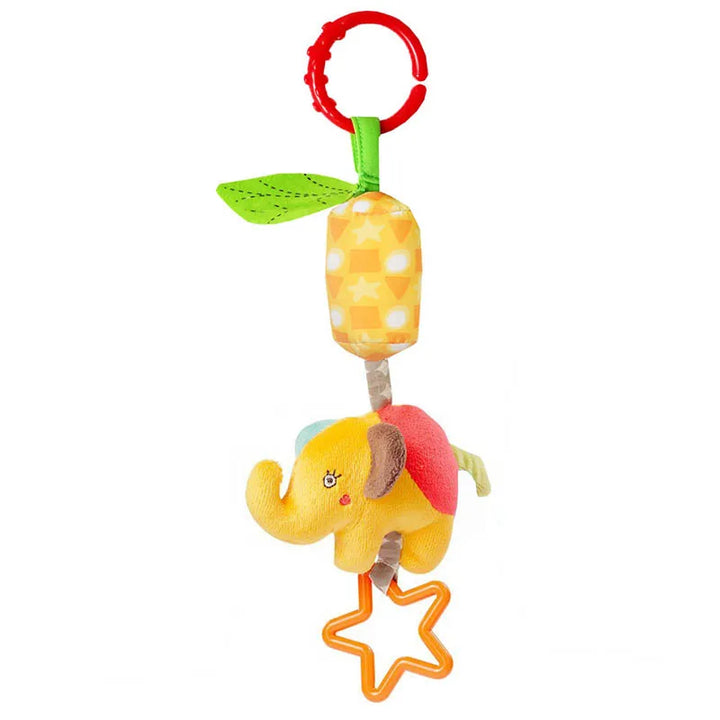 Soft Animal Handbells Rattles Butterfly Rabbit Duck Plush Infant Baby Development Handle Toys Hot Selling WIth Teether Baby Toy