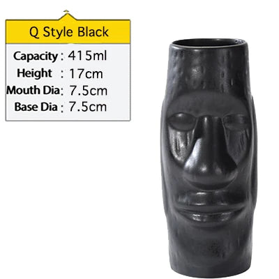 Hawaii Tiki Mugs Cocktail Cup Beer Beverage Mug Wine Mug Ceramic Tiki Mugs