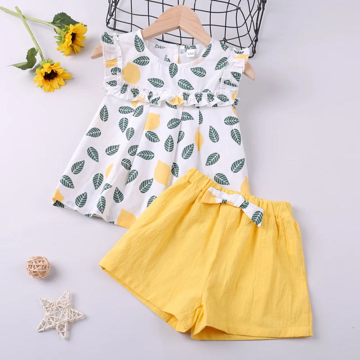 Clothes For Girls Summer Toddler Girls Clothes 2Pcs Outfits Kids Clothing For Girls Tracksuit Suit For Girls Children Clothing