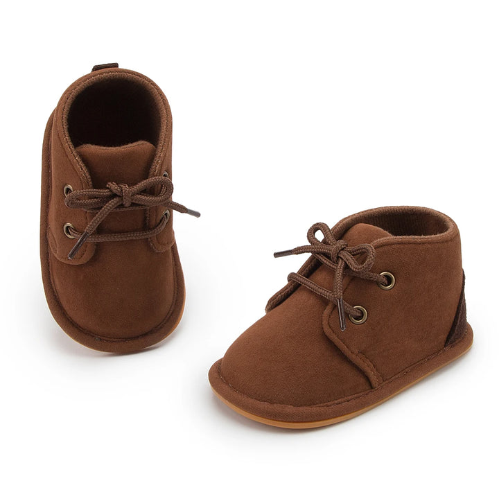 KIDSUN Baby Shoes Boys Classical Cotton Non-slip Soft-Sole Rubber Sole Toddler Girl Boots Infant Crib First Walkers 3-Colors